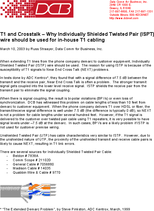 T1 Voltages and Crosstalk